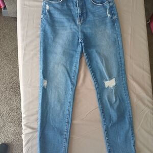 Kensie Light Blue Distressed Skinny Jeans